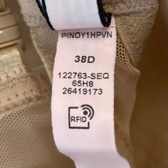 VICTORIAS SECRET Push-Up Bra Set of 2 Nude Sz 38D Intimates Full Coverage Lace - Picture 7 of 7